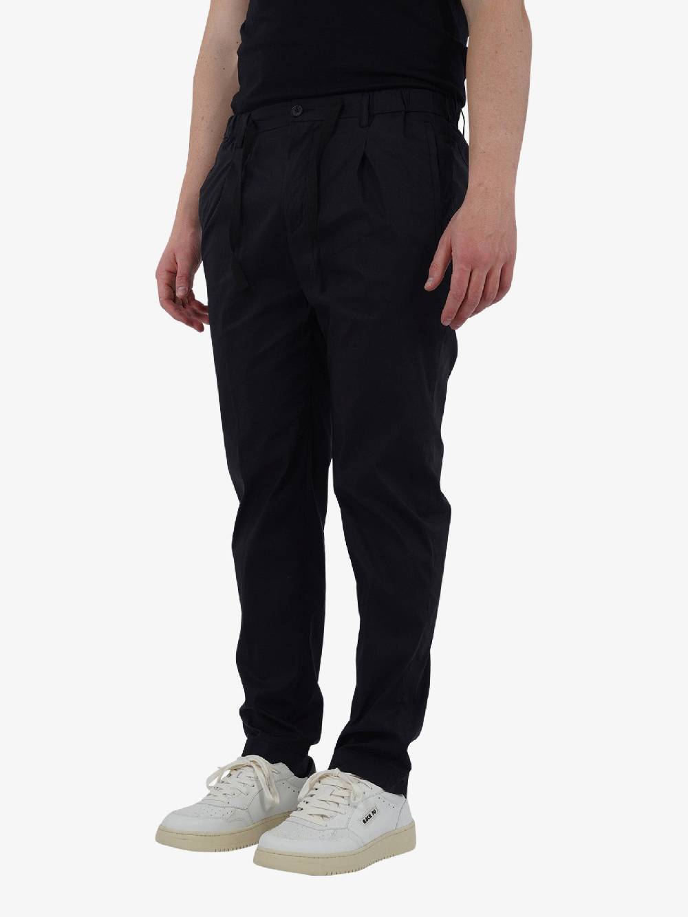 GAZZARRINI Pantalaccio PSE504G Uomo Cotone Nero