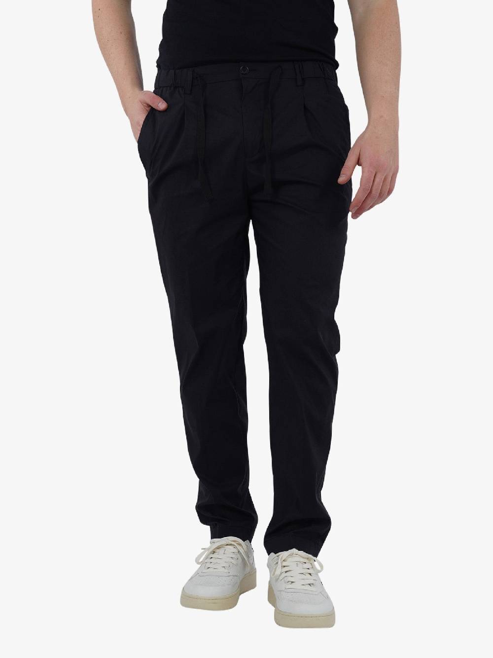 GAZZARRINI Pantalaccio PSE504G uomo cotone nero