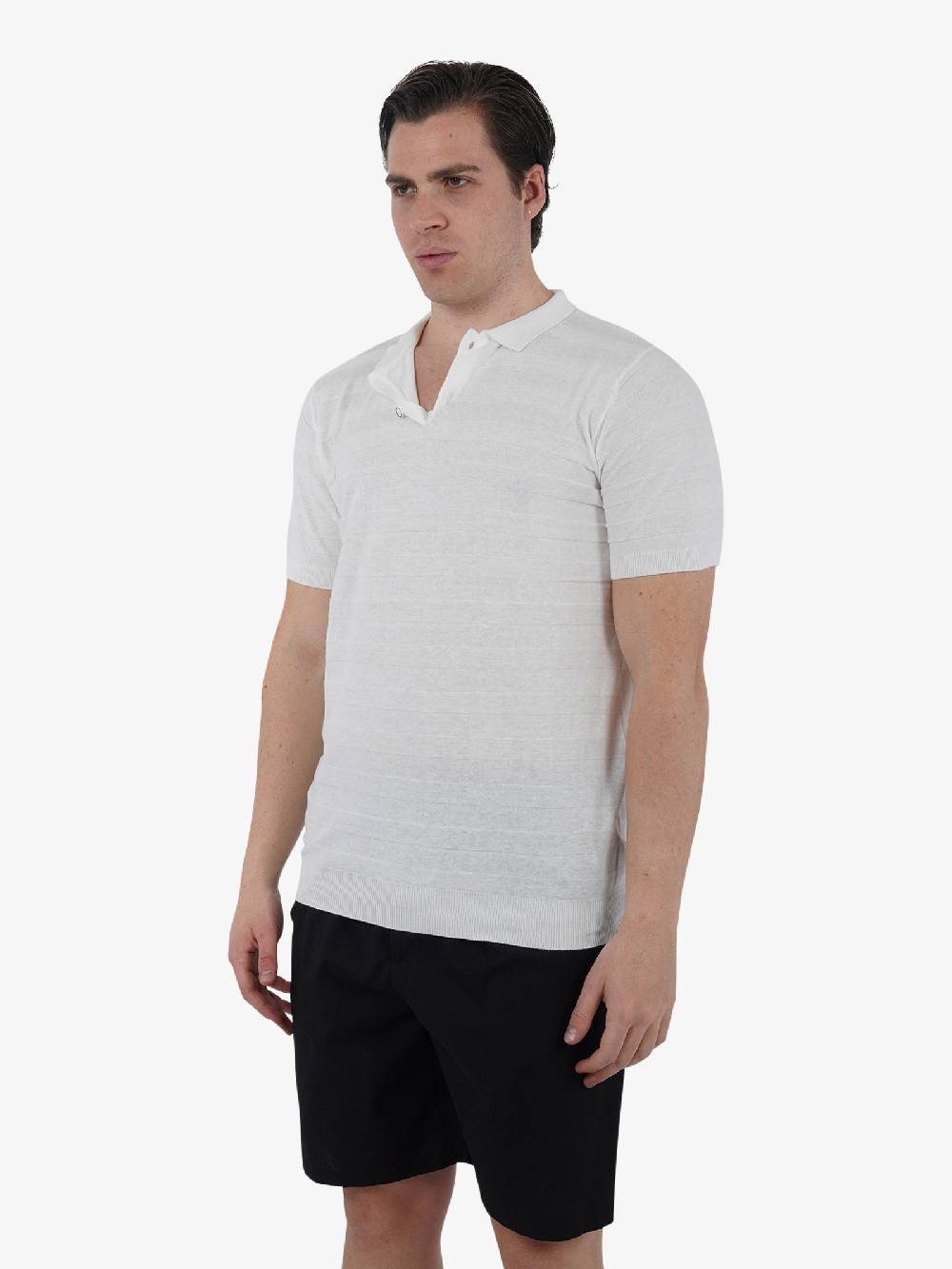 GAZZARRINI Polo ME448G Uomo Cotone Bianco