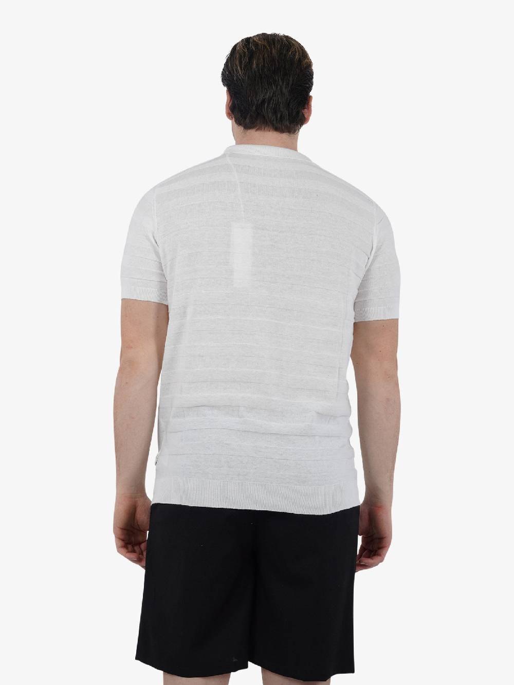 GAZZARRINI Polo ME448G Uomo Cotone Bianco