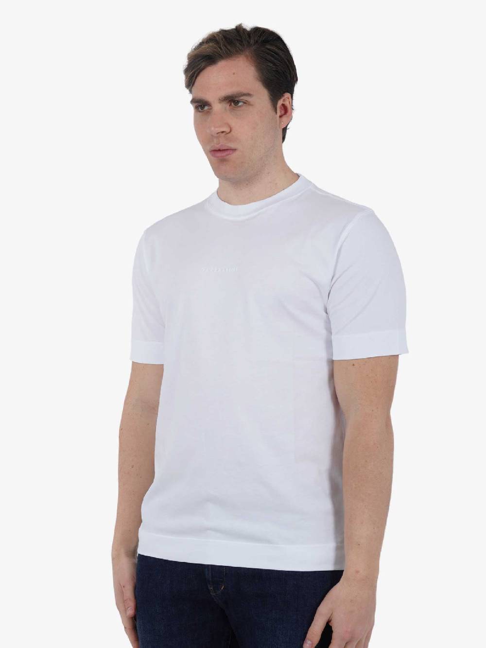 GAZZARRINI T-shirt M/M TE105G Uomo Cotone Bianco