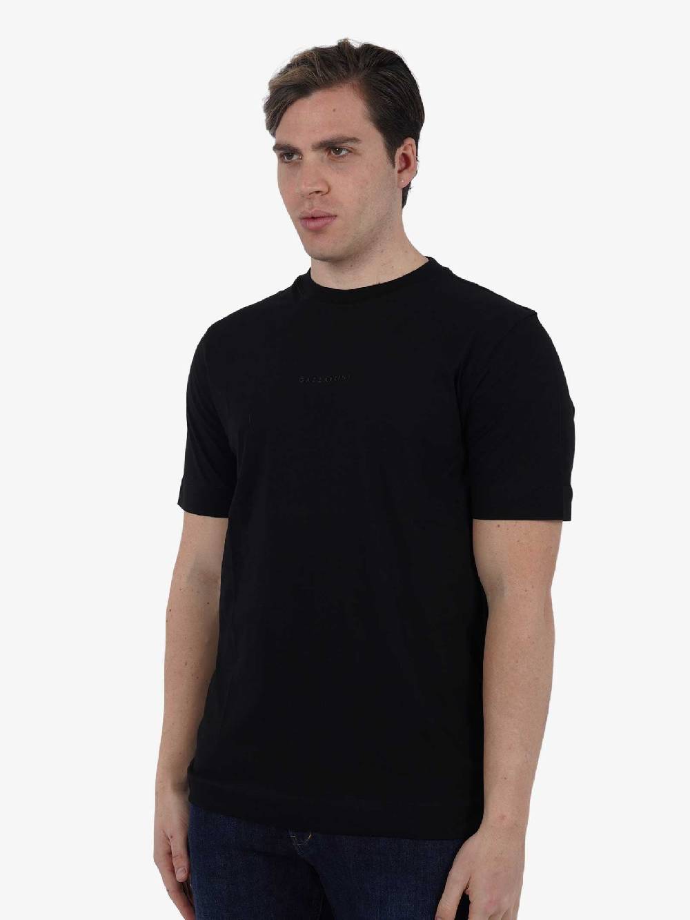 GAZZARRINI T-shirt M/M TE105G Uomo Cotone Nero