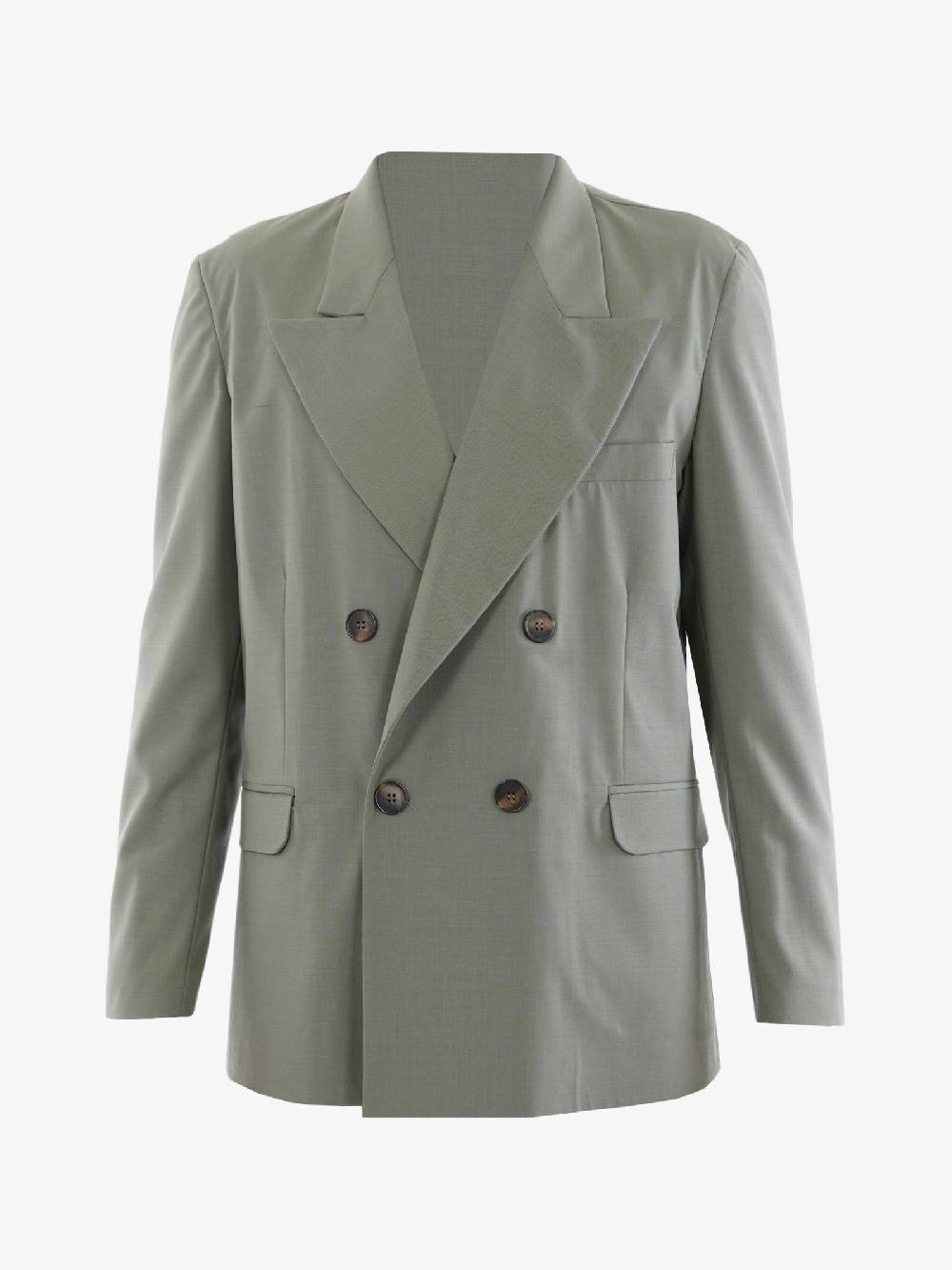 3DICI Giacca doppiopetto GIA uomo in lana verde ampio revers