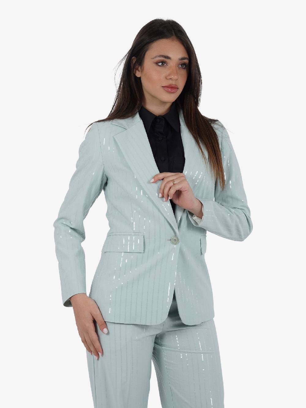 DIXIE Giacca Monopetto Con Revers J041J022 Donna Verde