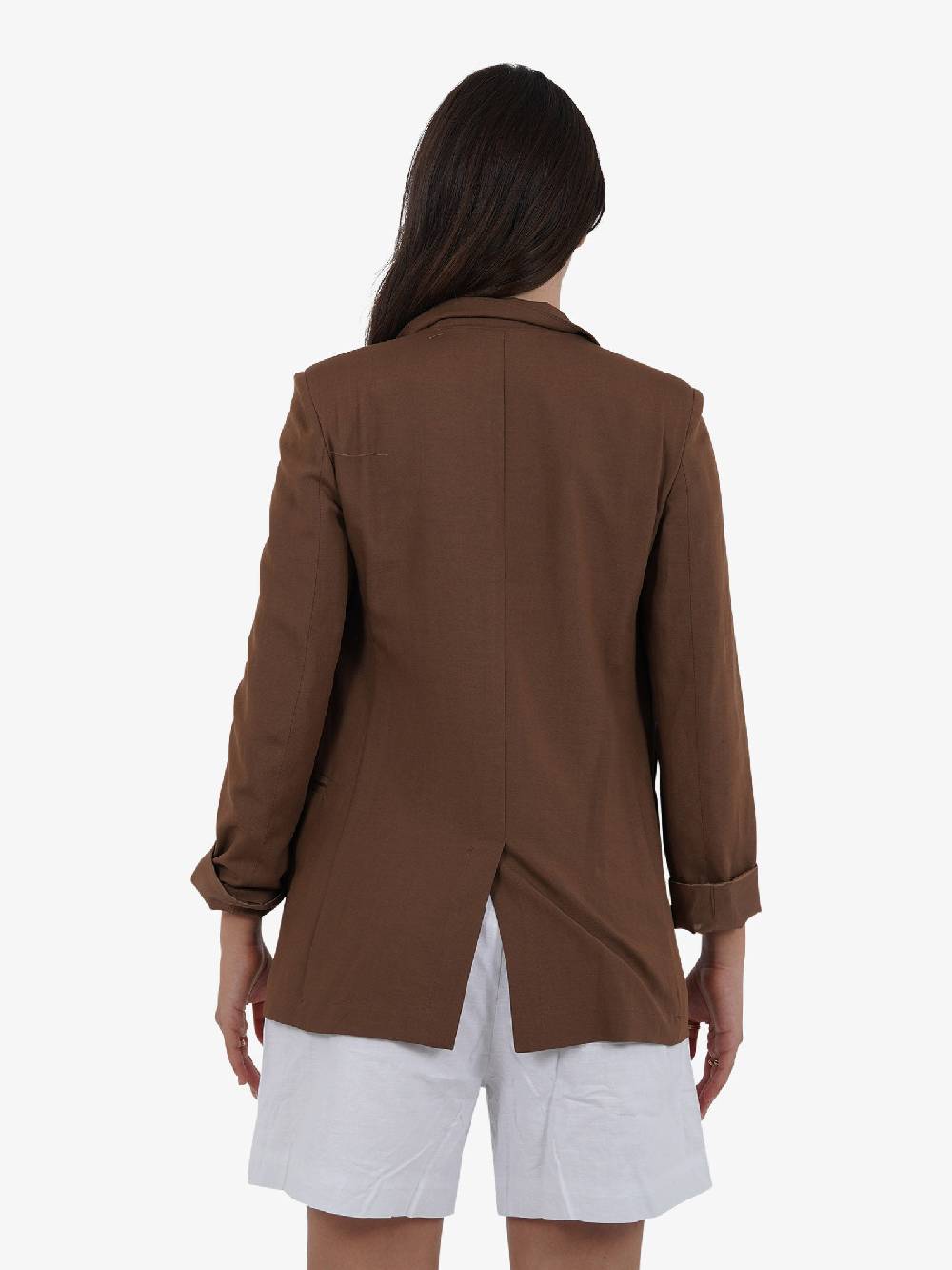 VICOLO Giacca Monopetto TB1561 Donna Viscosa Marrone