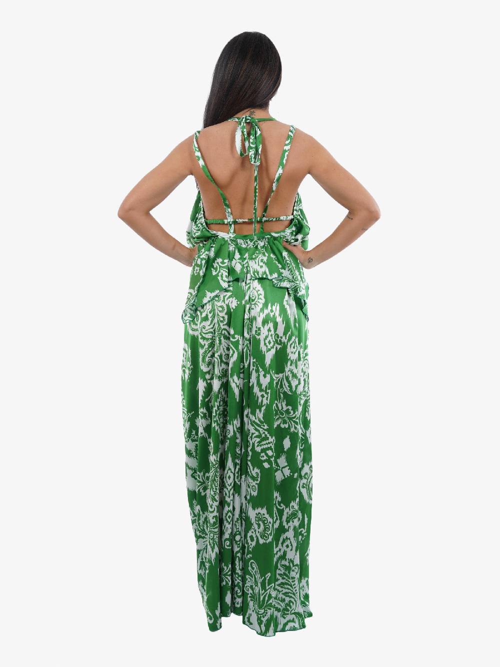 GINA Abito Lungo Ginetta Donna Verde