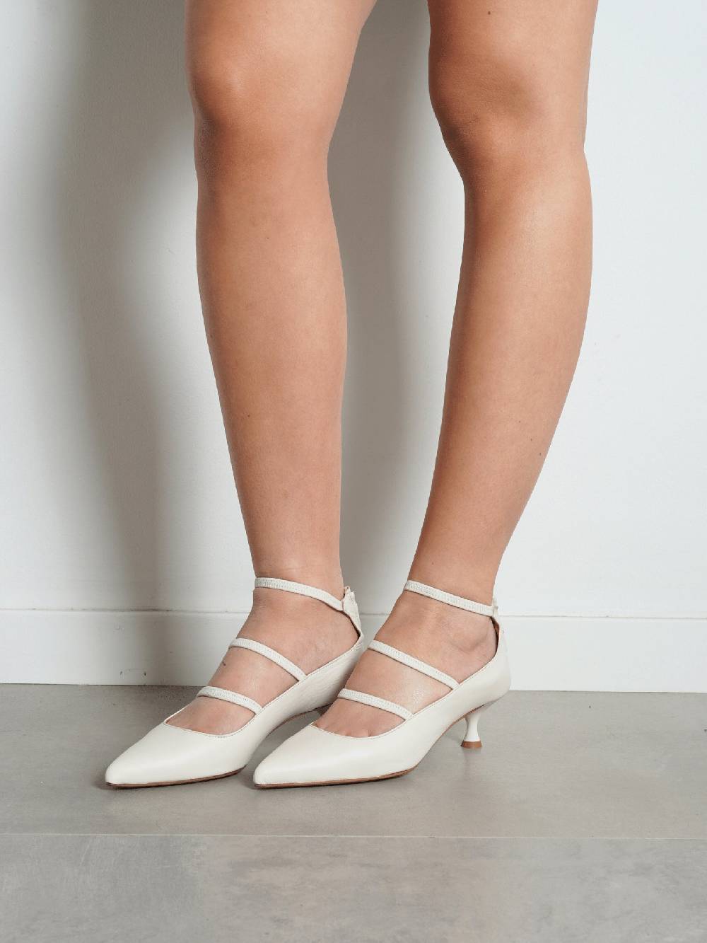 GISEL MOIRE Ballerine MARTINA Donna Pelle Panna