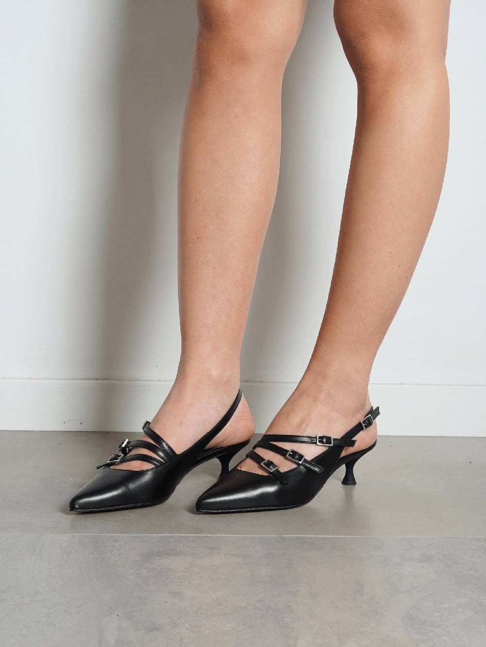 GISEL MOIRE Chanel KONNY Donna Pelle Nero