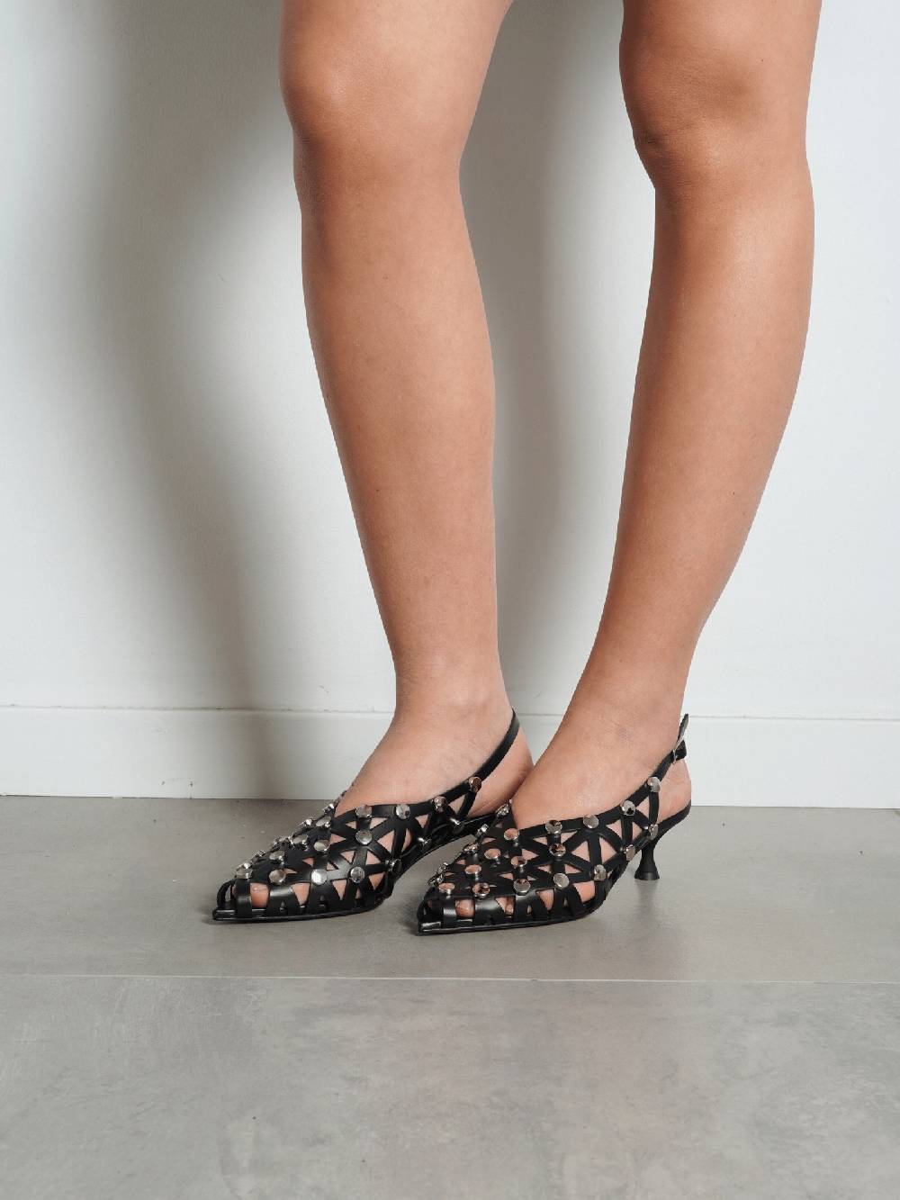 GISEL MOIRE Chanel MARTE Donna Pelle Nero