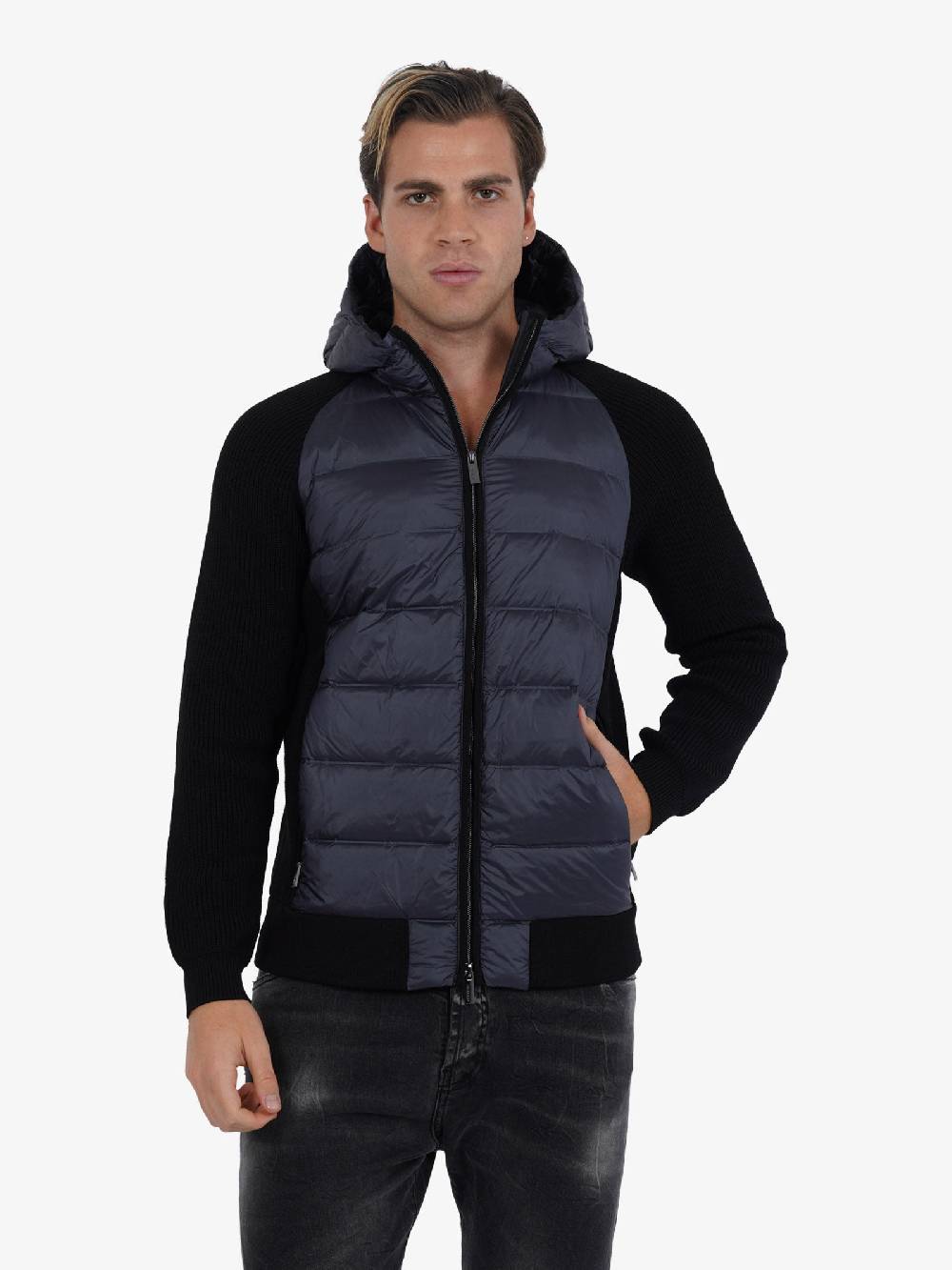 RRD ROBERTORICCIDESIGNS Giubbotto Amos Perla Duck W23123 Uomo Nero