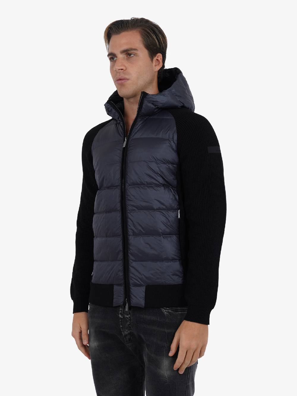 RRD ROBERTORICCIDESIGNS Giubbotto Amos Perla Duck W23123 Uomo Nero