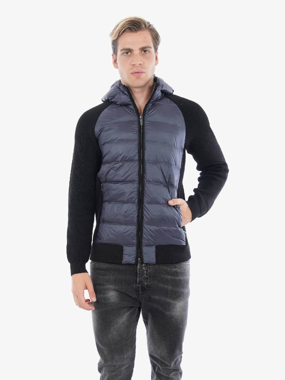 RRD ROBERTORICCIDESIGNS Giubbotto Amos Perla Duck Zip Uomo Grigio