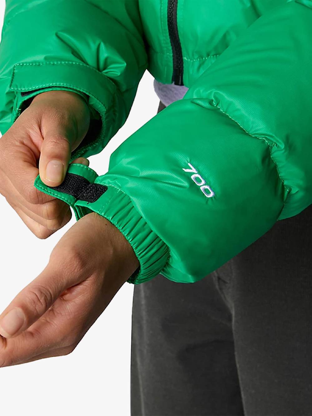 THE NORTH FACE Giubbotto Corto Nuptse 5GGE Donna In Nylon Verde