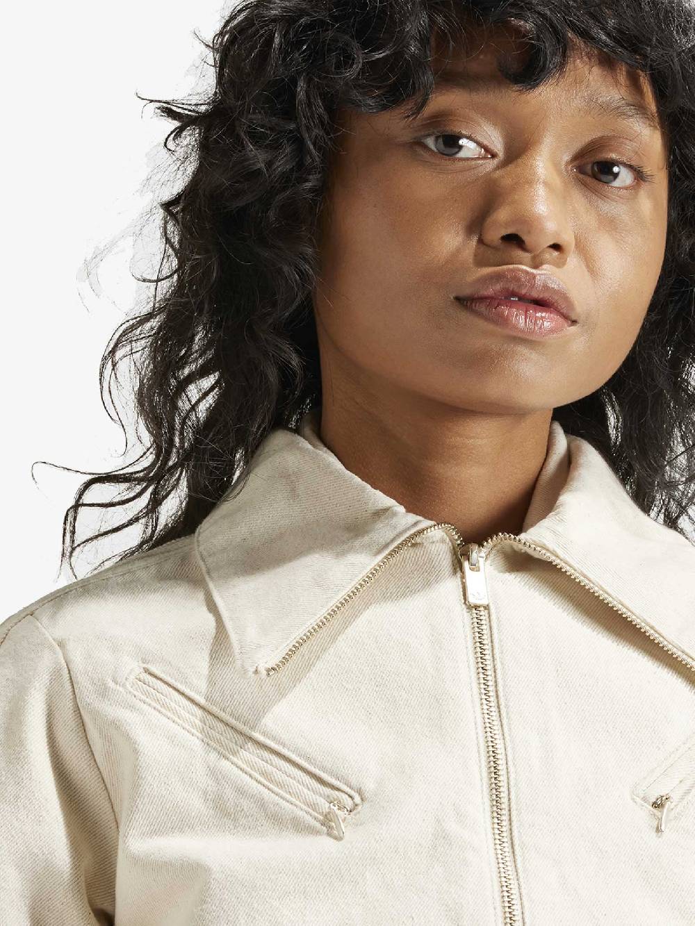 ADIDAS Giubbotto Fashion Montreal Denim IS3583 Donna Cotone Panna