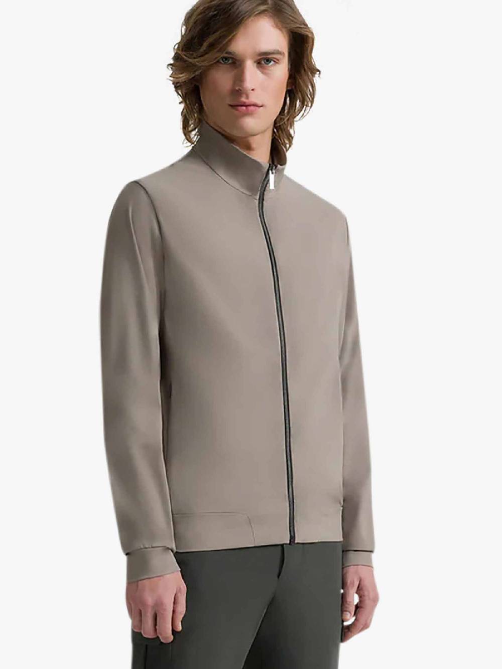 RRD ROBERTORICCIDESIGNS Giubbotto In Pile Estivo 24151 Uomo Con Zip Tortora