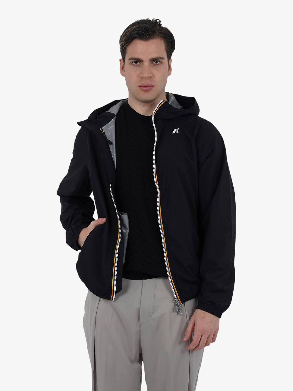 K-WAY Giubbotto JACK ECO STRETCH DOT K5127QW Uomo Nero