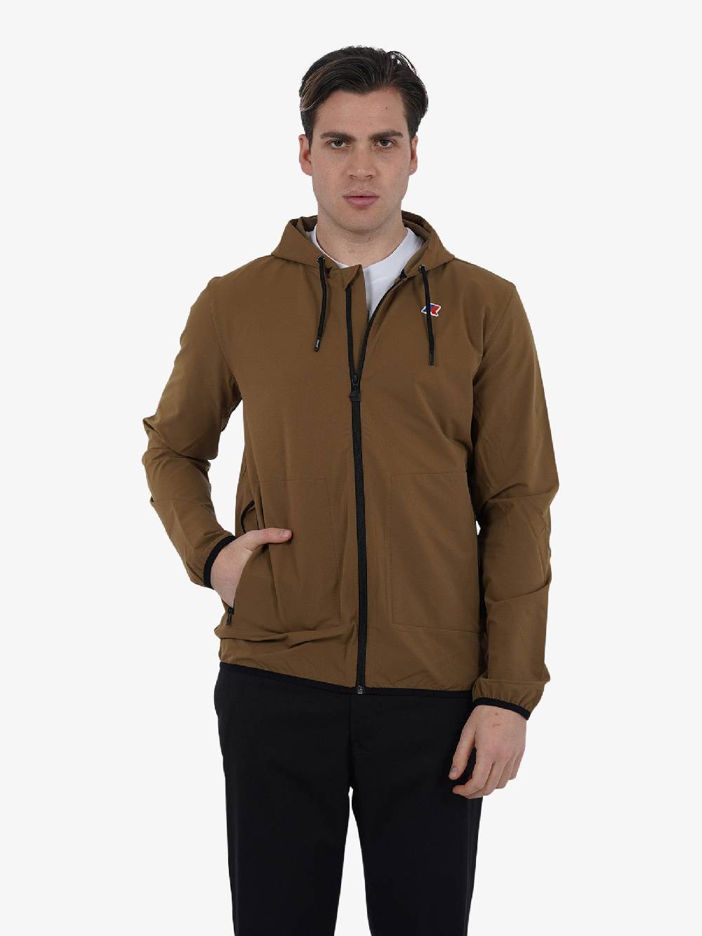 K-WAY Giubbotto JOURDAIN TRAVEL K2122YW Uomo Marrone