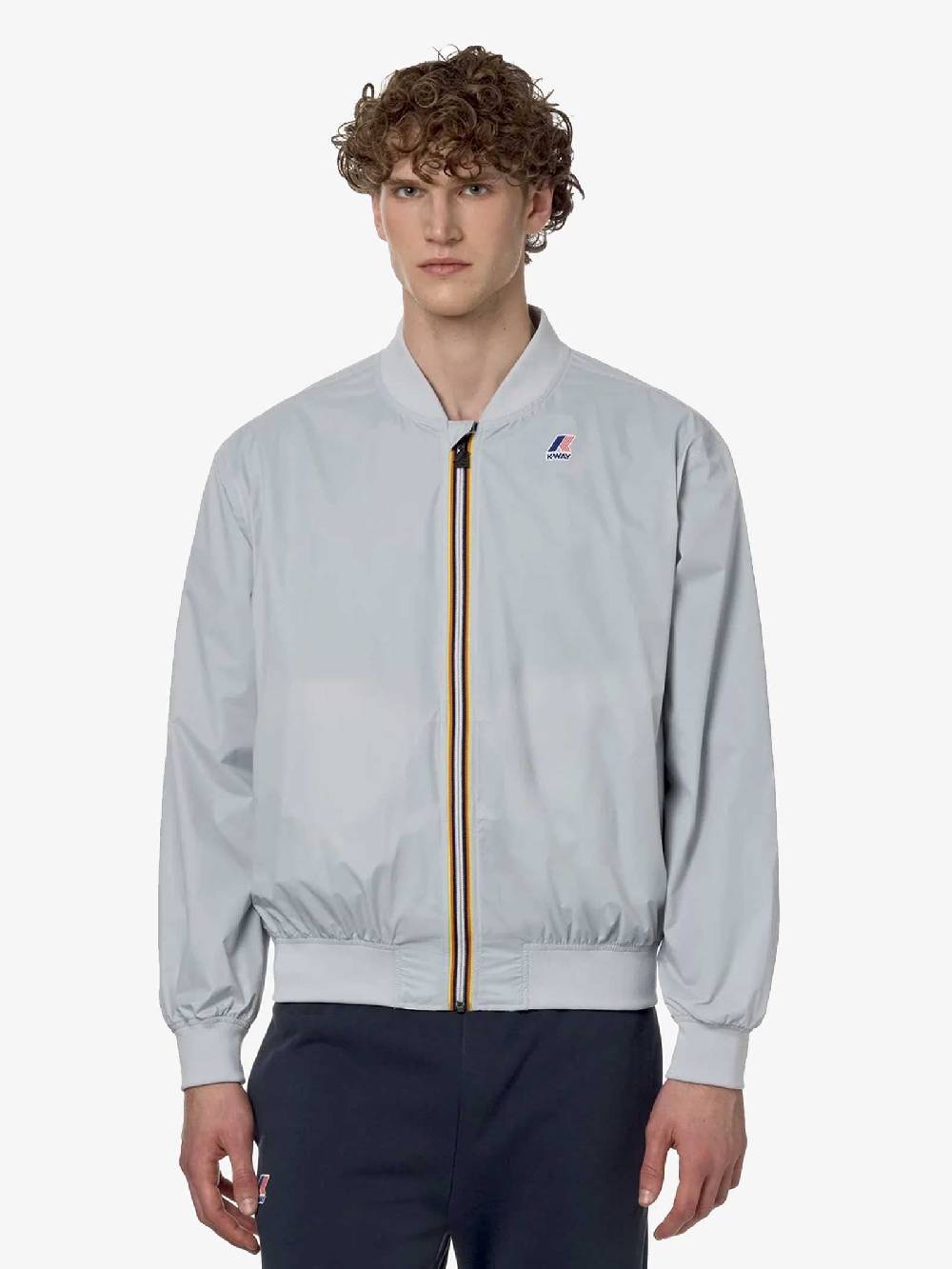 K-WAY Giubbotto Le Vrai 3.0 Amauren K3116UW Uomo In Nylon Grigio