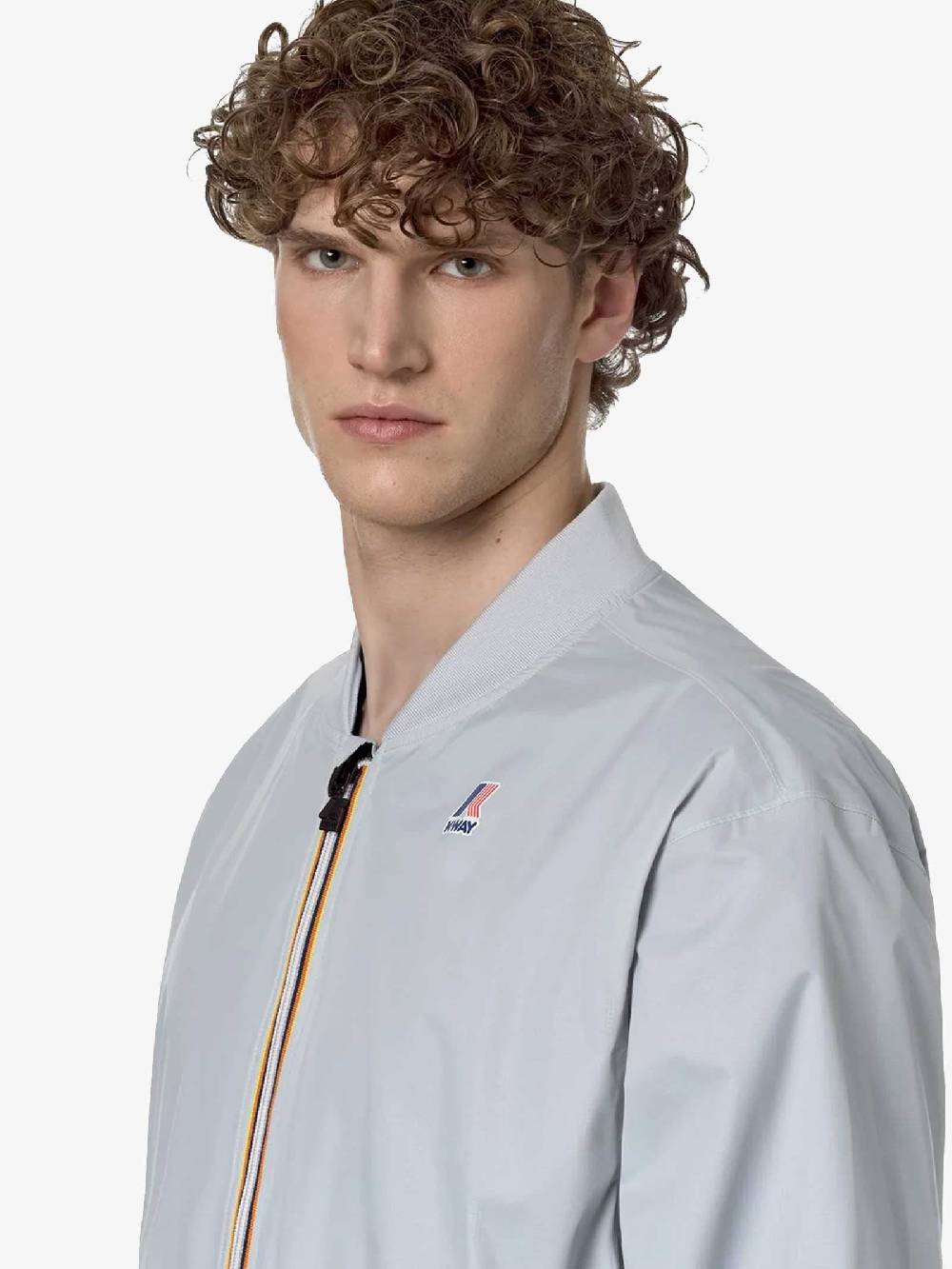 K-WAY Giubbotto Le Vrai 3.0 Amauren K3116UW Uomo In Nylon Grigio