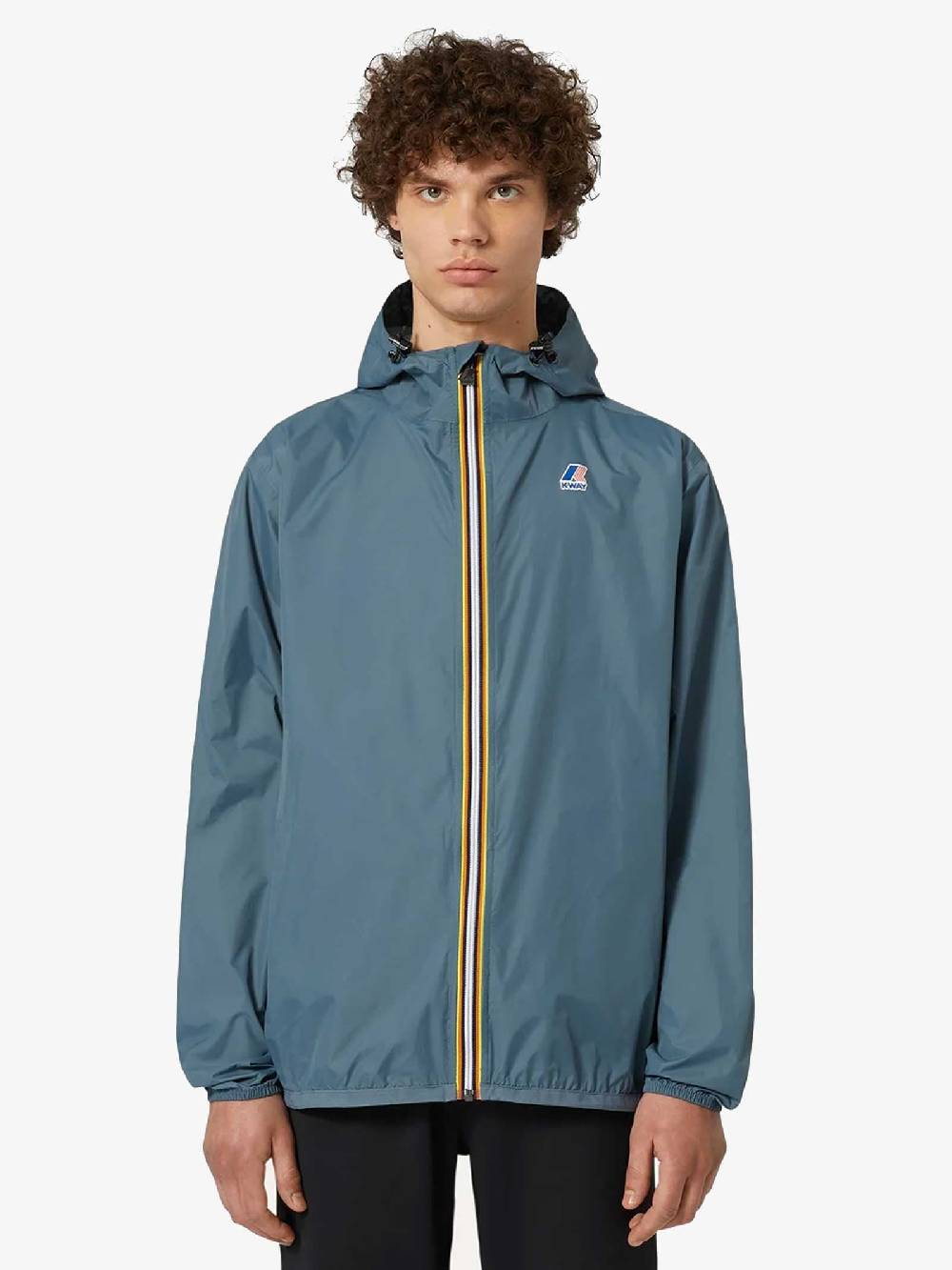 K-WAY Giubbotto Le Vrai 3.0 Claude Uomo In Nylon Grigio Everest