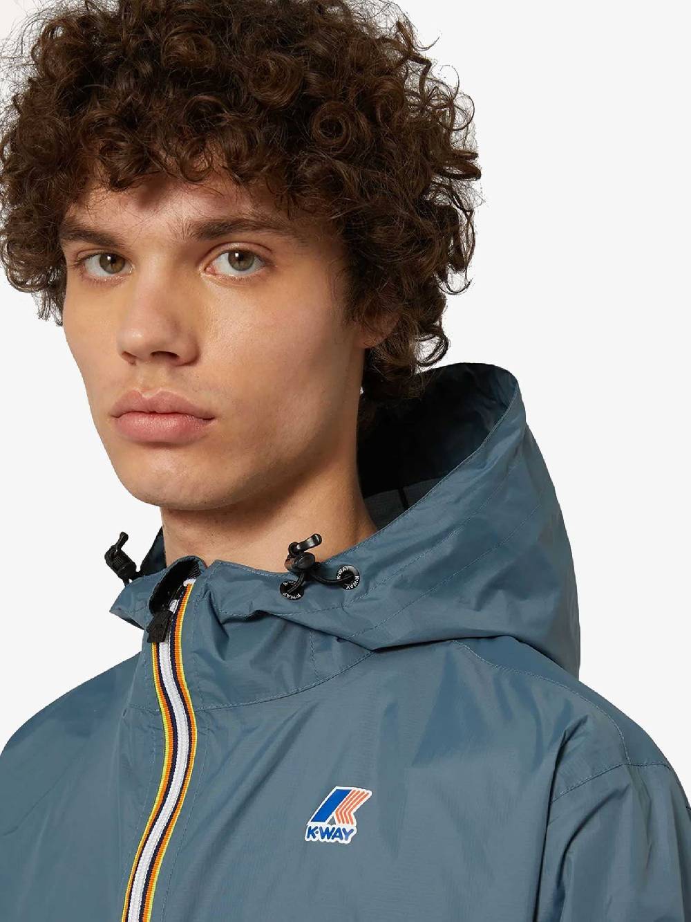 K-WAY Giubbotto Le Vrai 3.0 Claude Uomo In Nylon Grigio Everest