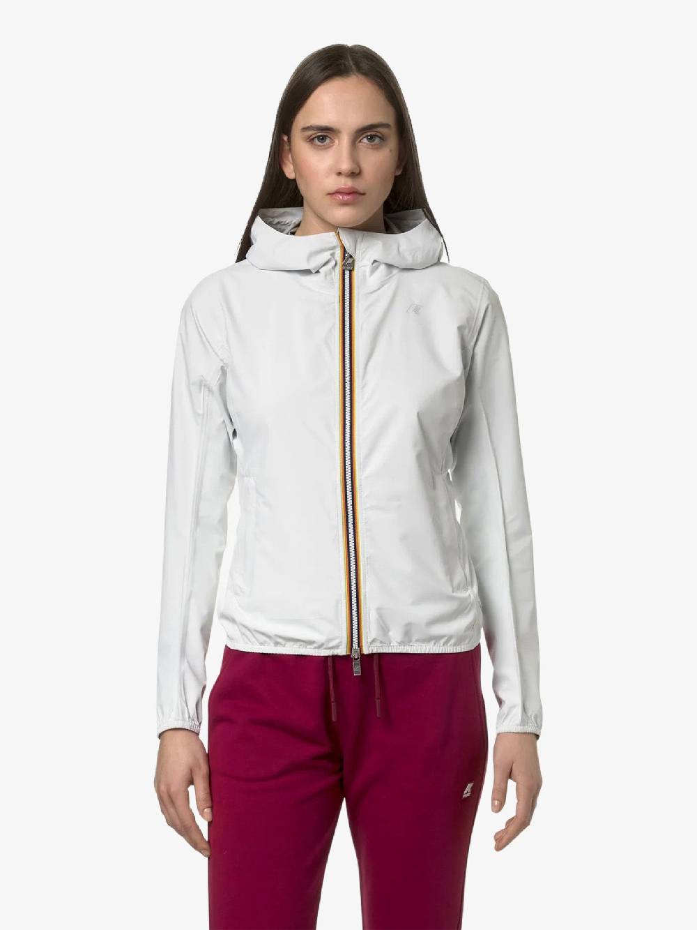 K-WAY Giubbotto Lily Stretch Dot K5127LW Donna Bianco