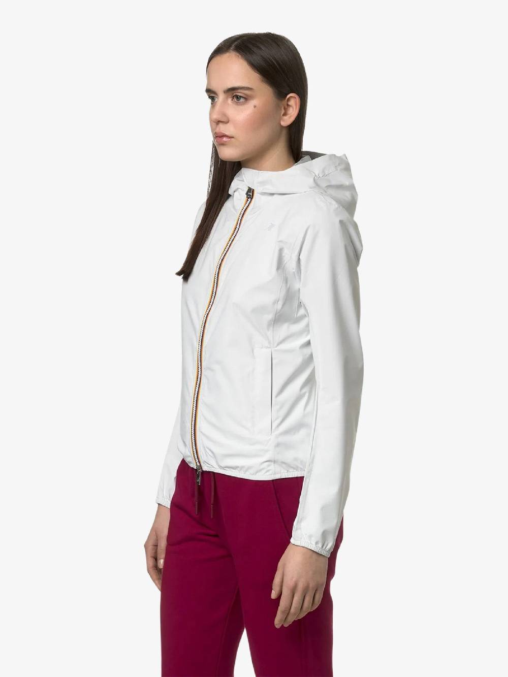 K-WAY Giubbotto Lily Stretch Dot K5127LW Donna Bianco