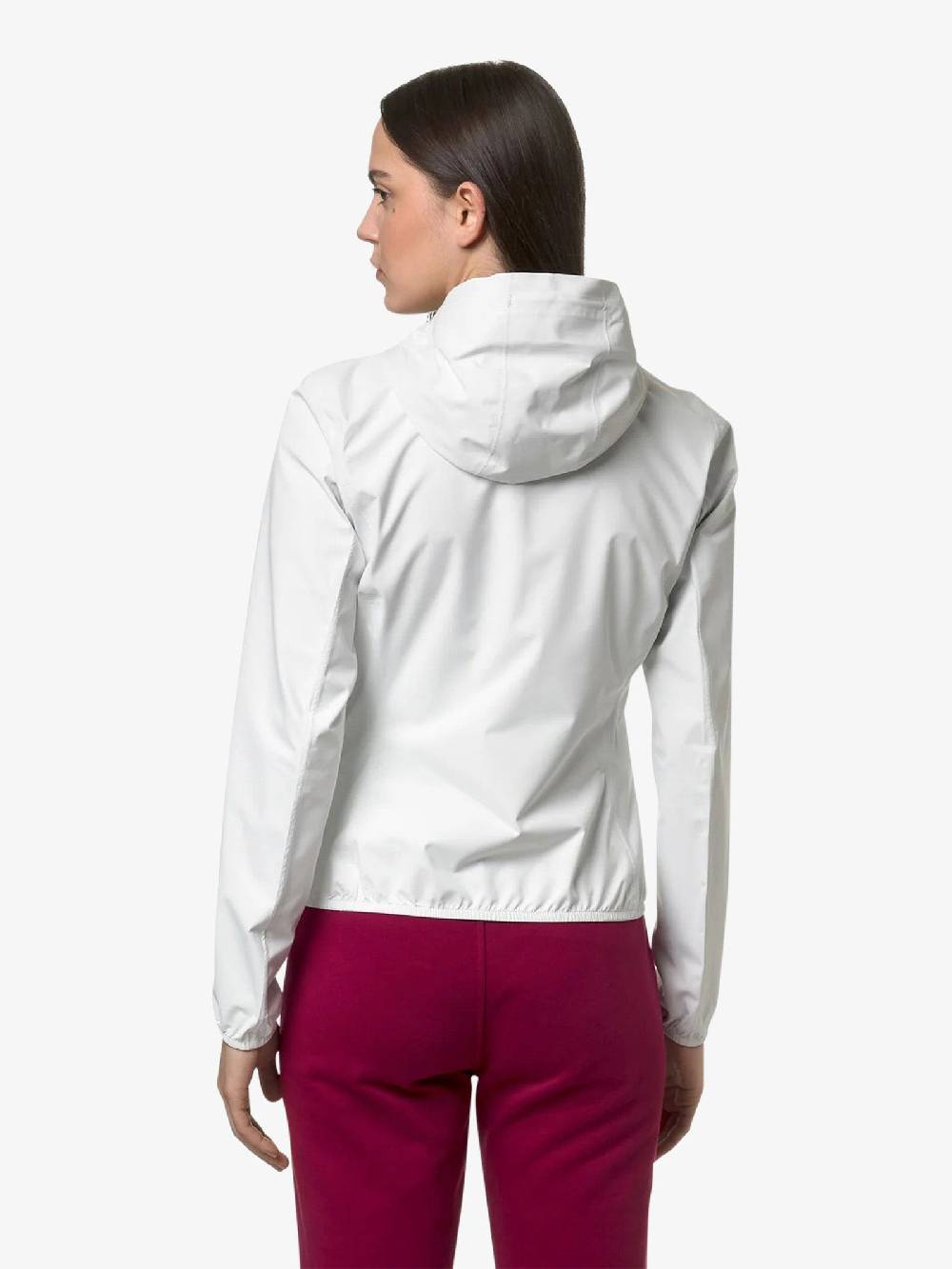 K-WAY Giubbotto Lily Stretch Dot K5127LW Donna Bianco