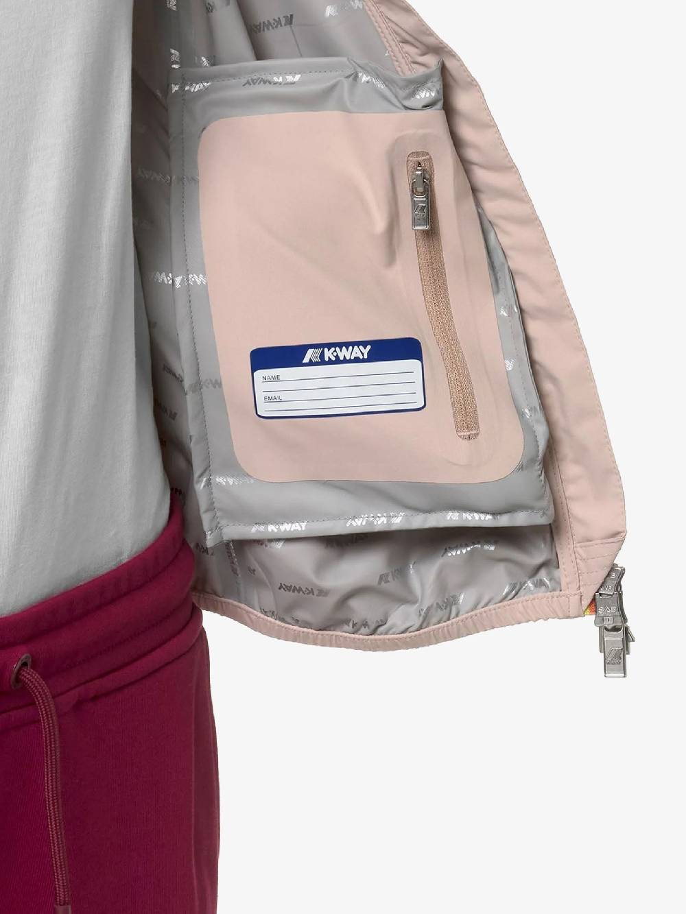 K-WAY Giubbotto Lily Stretch Dot K5127LW Donna Rosa