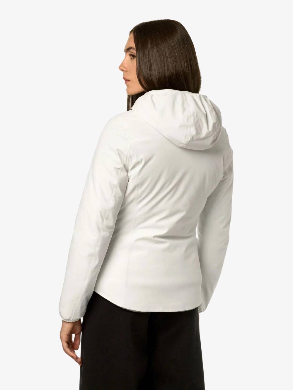 K-WAY Giubbotto Lily Warm Double Donna Bianco/verde