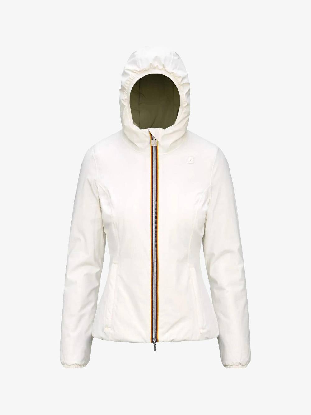 K-WAY Giubbotto Lily Warm Double Donna Bianco/verde