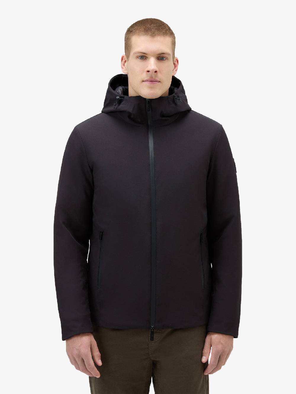 WOOLRICH Giubbotto Pacific In Tech Softshell Uomo Nero