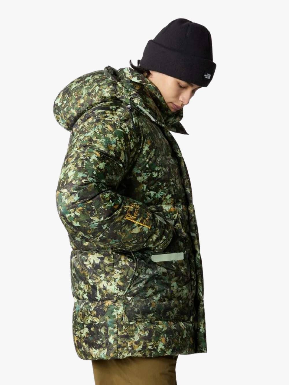 THE NORTH FACE Giubbotto Parka '73 831RO Uomo Stampa All-over Foglie Verde