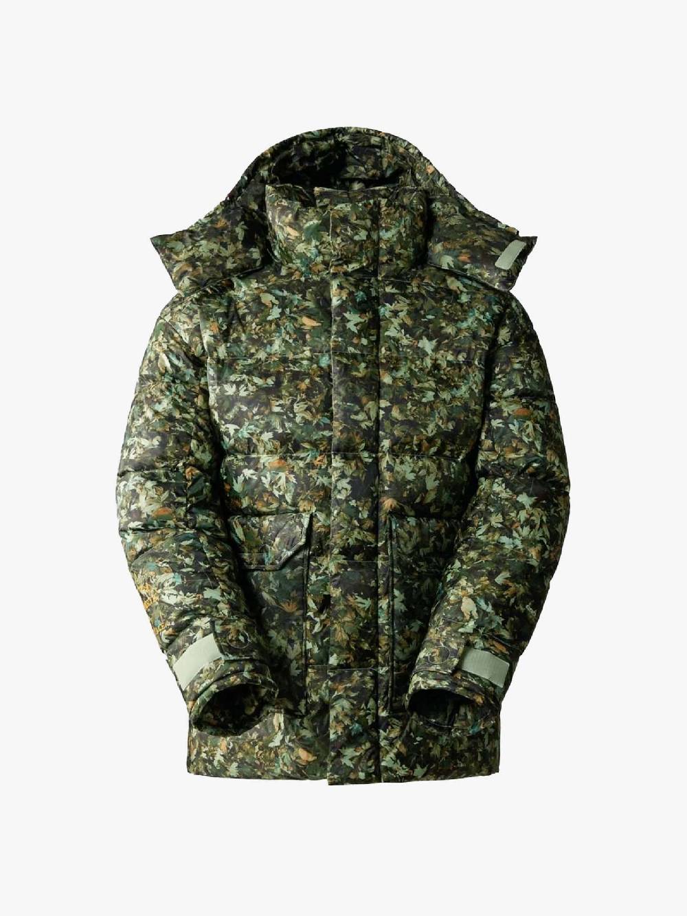 THE NORTH FACE Giubbotto parka '73 831RO uomo stampa all-over foglie verde