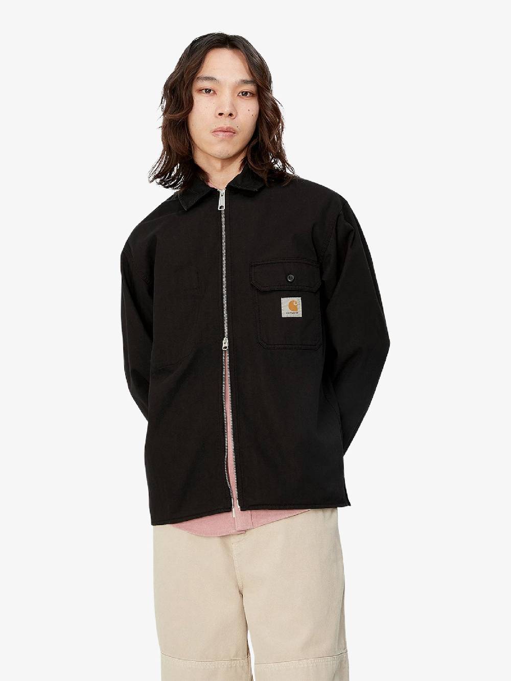 CARHARTT WIP Giubbotto Rainer Shirt Jac I033276_ Uomo Cotone Nero