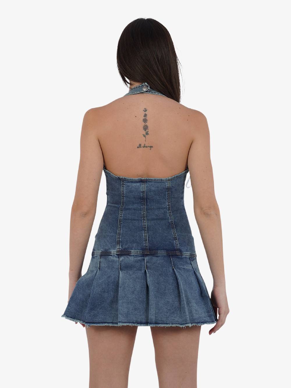 GLAMOROUS Abito Corto AN4715 Donna Cotone Denim