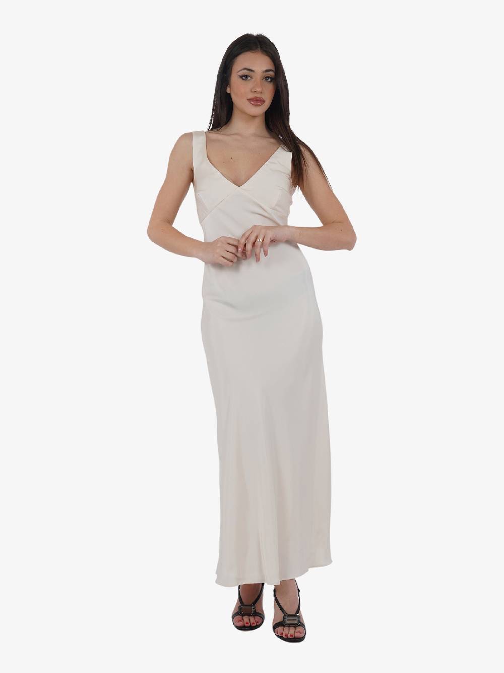 GLAMOROUS Abito Lungo GS0572 Donna Beige