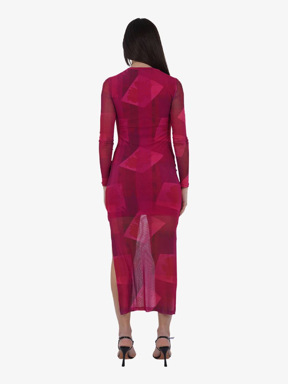 GLAMOROUS Abito Lungo HC0258 Donna Rosa