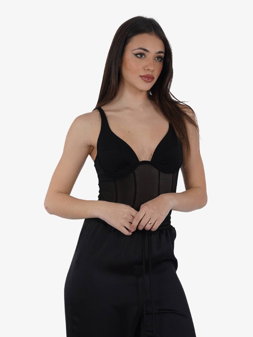 GLAMOROUS Body AN4705 Donna Nero