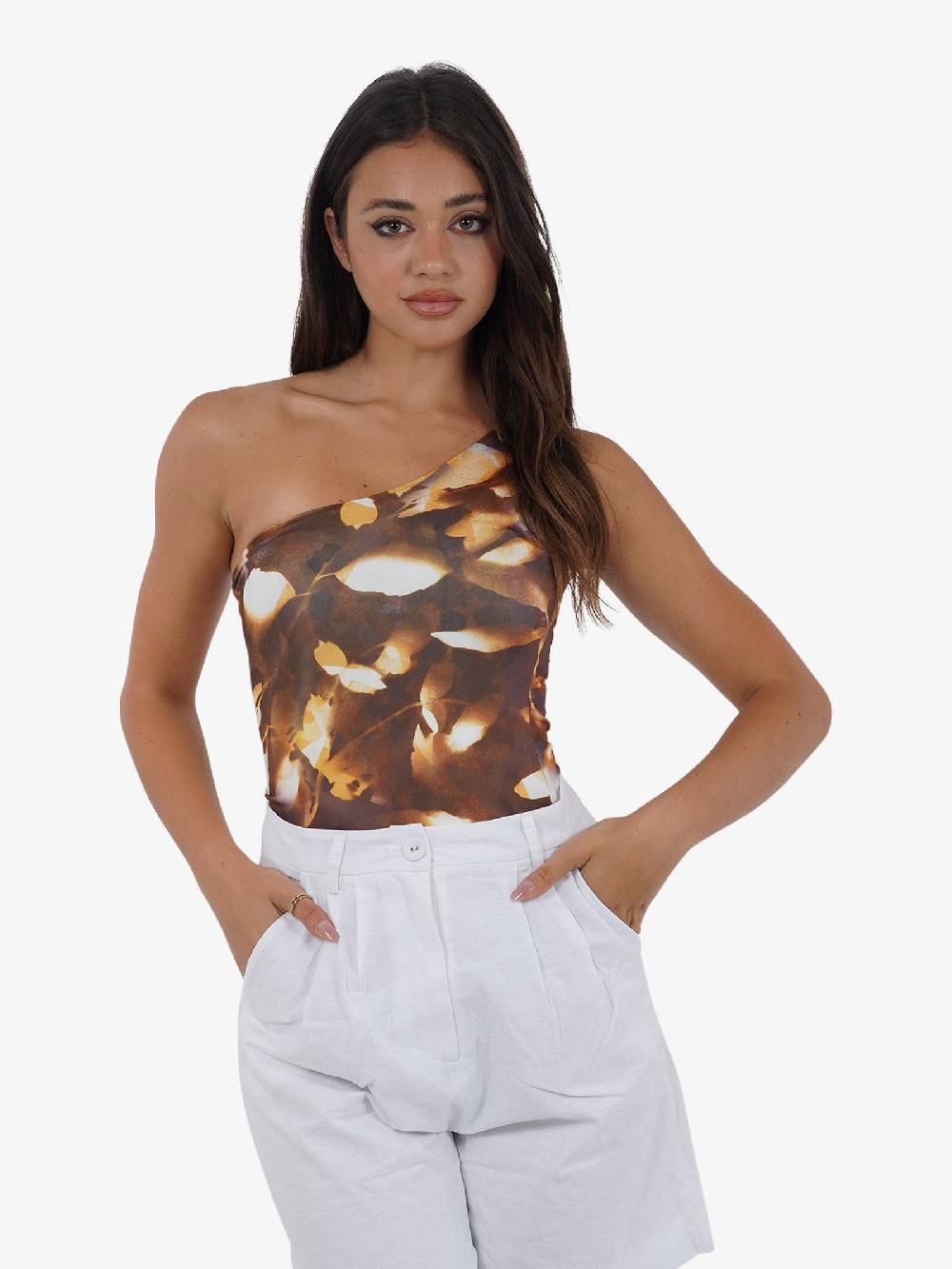 GLAMOROUS Body monospalla CK7506 donna marrone