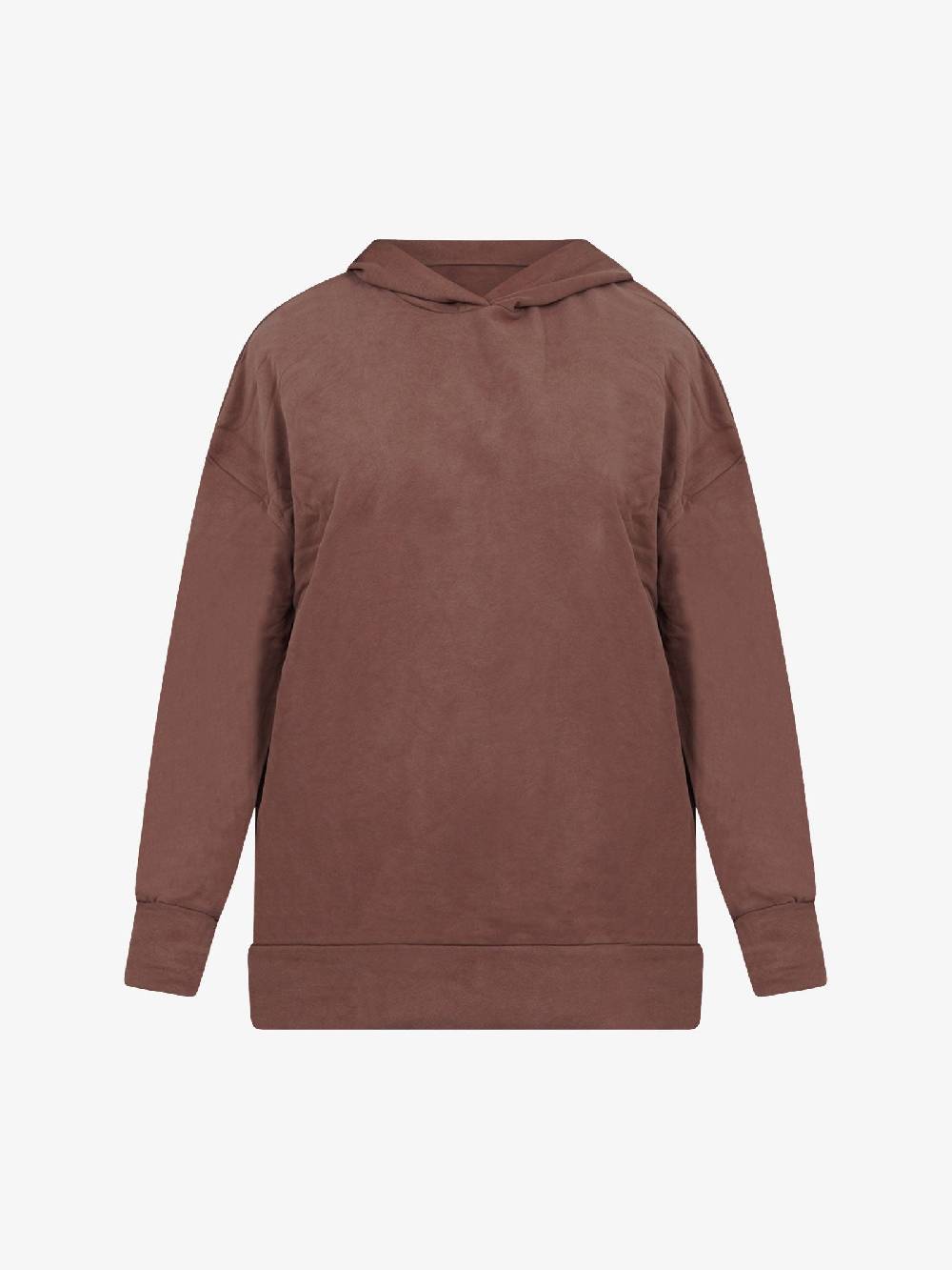 GLAMOROUS Felpa Con Cappuccio Donna Oversize Caffè