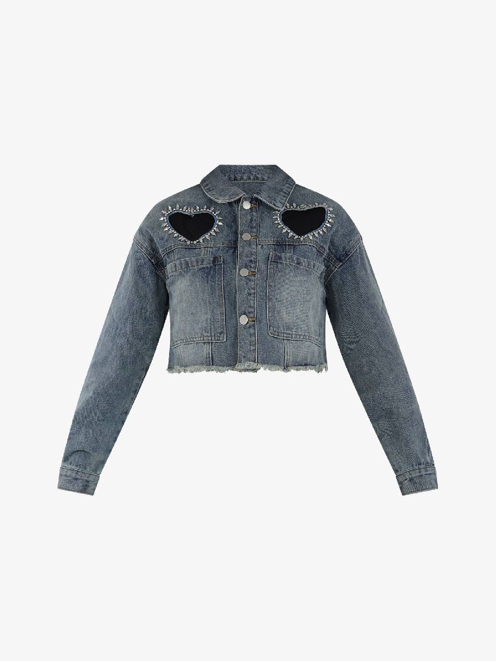 GLAMOROUS Giacca AN4695 Donna Cotone Denim