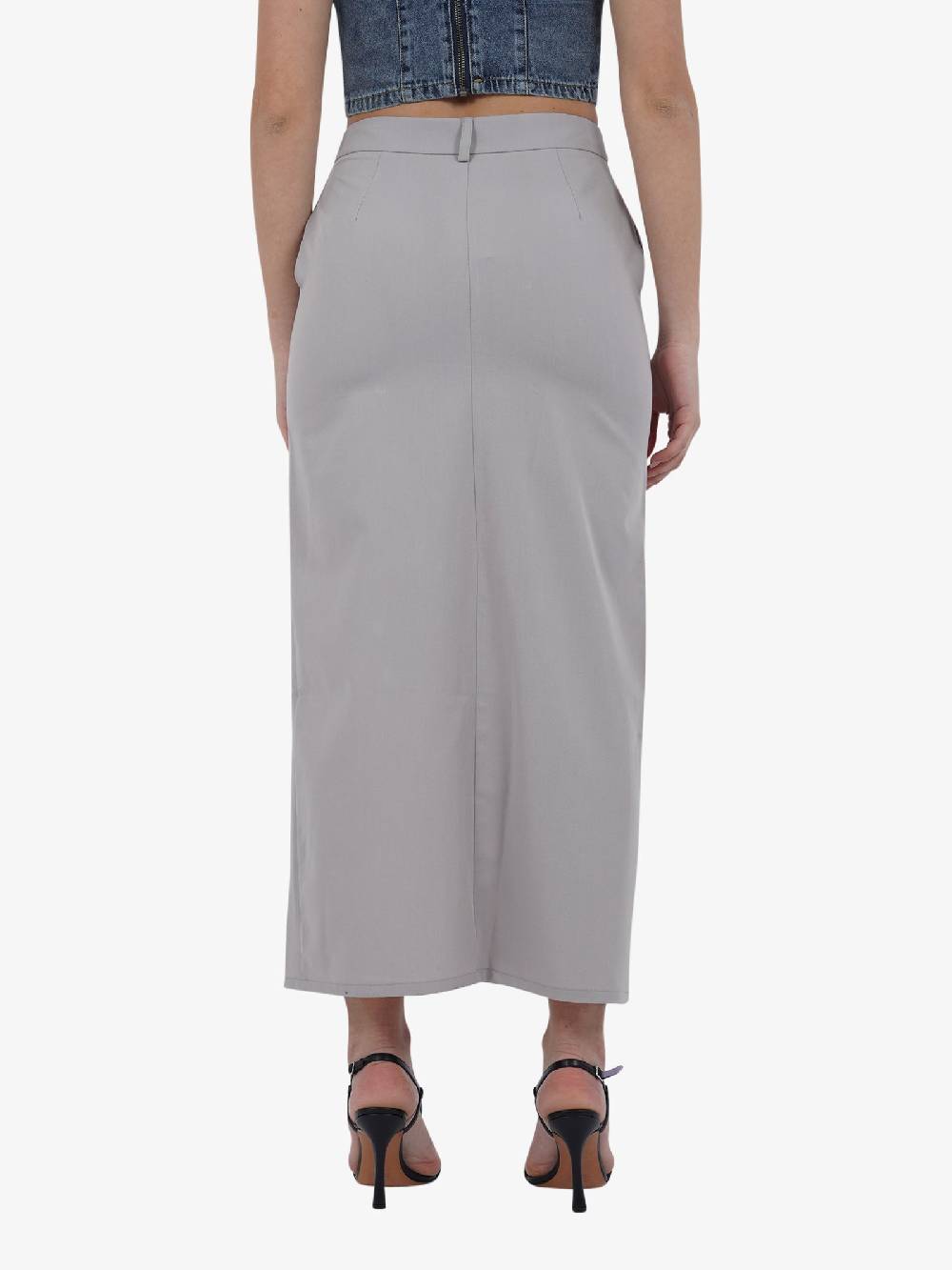 GLAMOROUS Gonna Midi GS0563 Donna Grigio