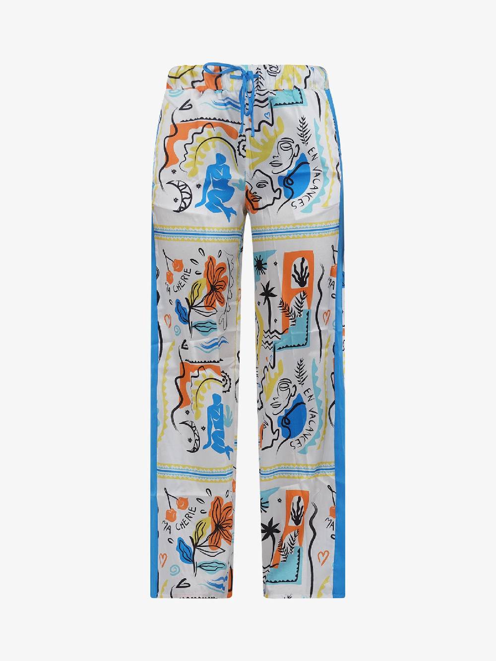 GLAMOROUS Pantalone Print AN4753 Donna Blu