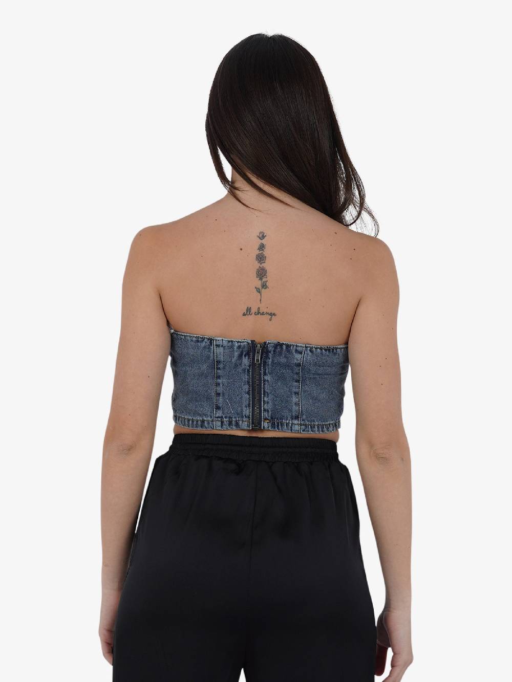 GLAMOROUS Top AN4711 Donna Cotone Denim