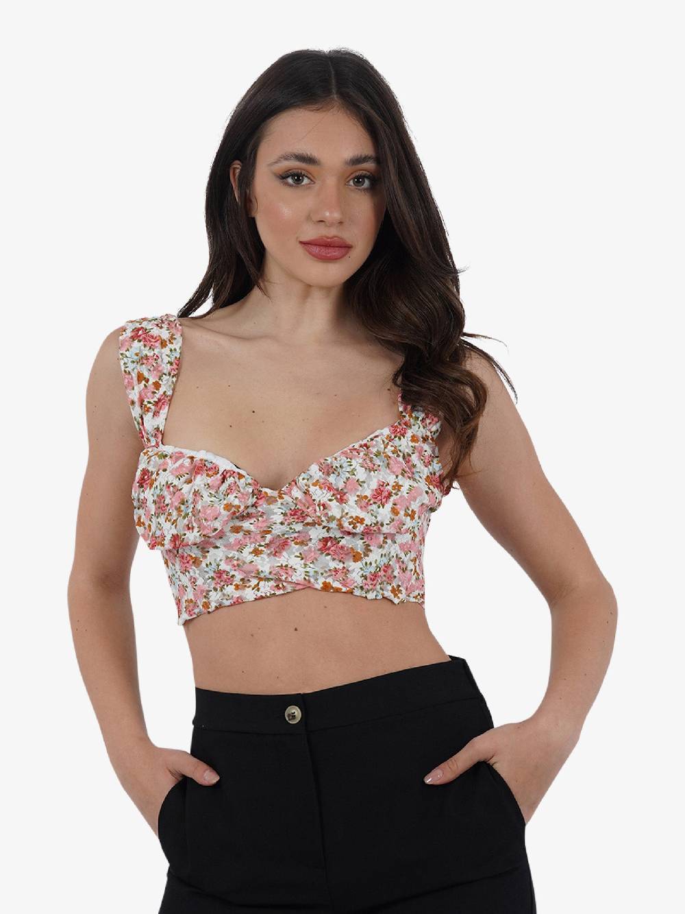 GLAMOROUS Top Cropped CK7354 Donna Rosa