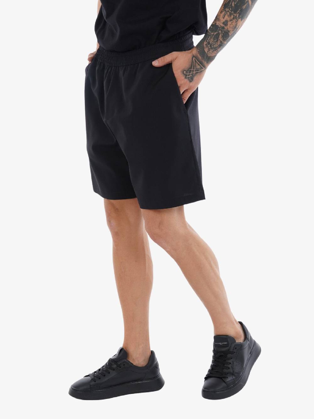 GOLDEN CRAFT Bermuda Ted In Misto Lana Uomo Nero