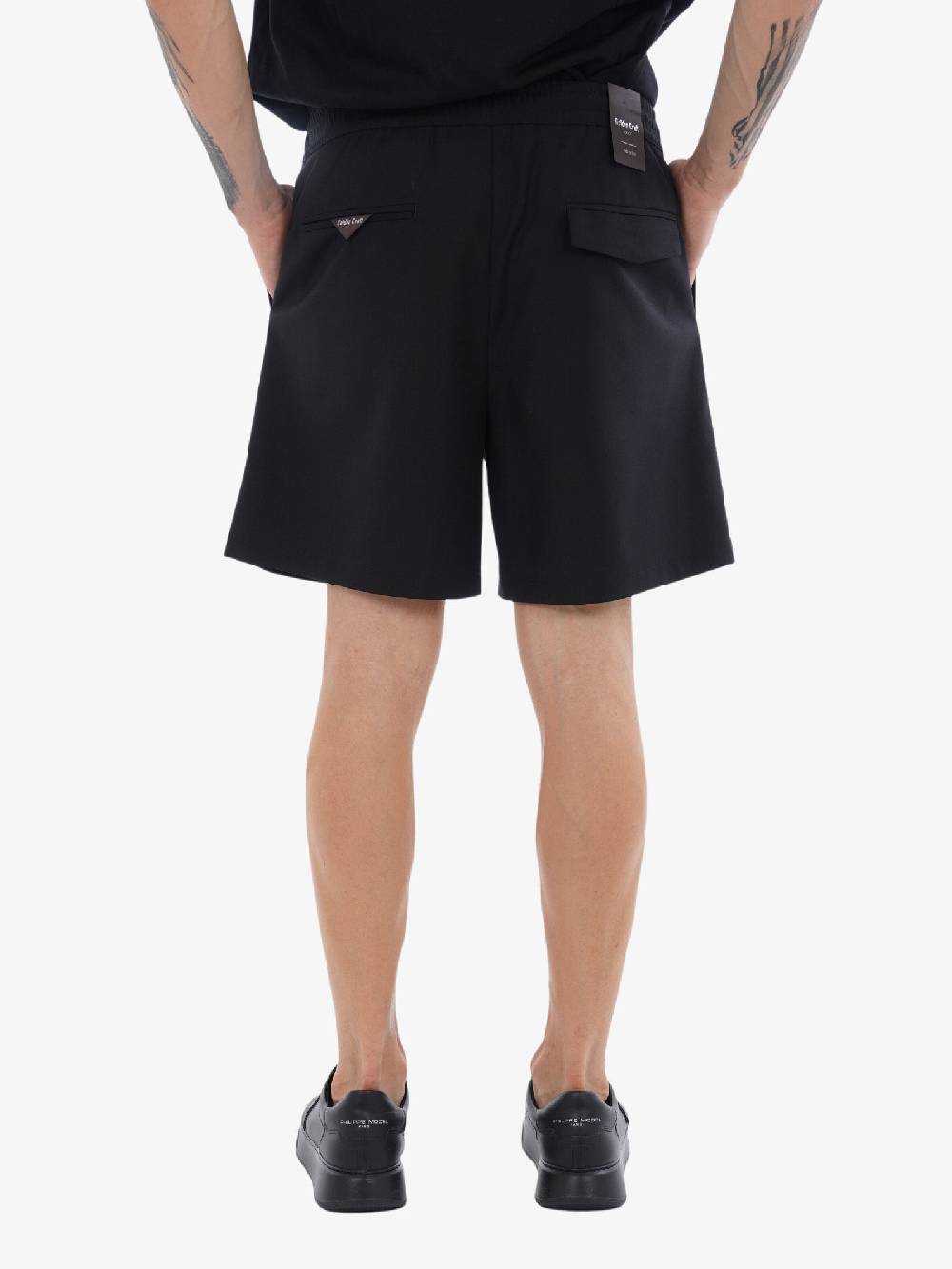 GOLDEN CRAFT Bermuda Ted In Misto Lana Uomo Nero