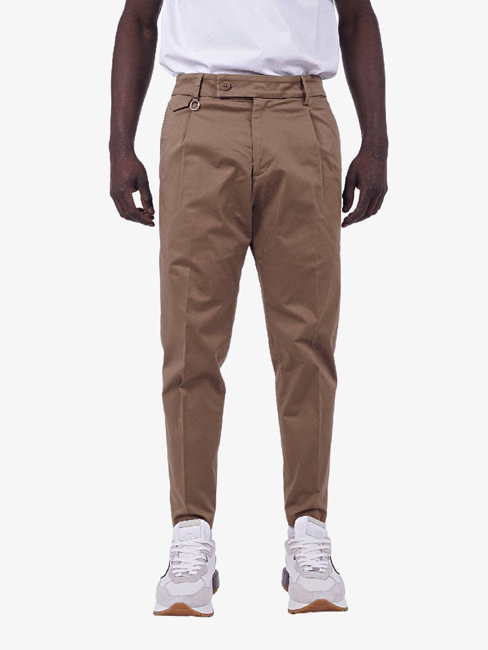 GOLDEN CRAFT Pantalone Charles Satin Uomo Marrone