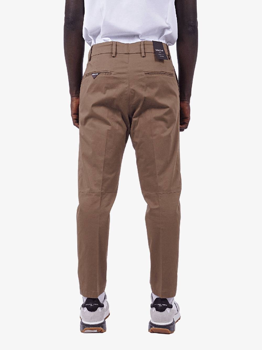 GOLDEN CRAFT Pantalone Charles Satin Uomo Marrone